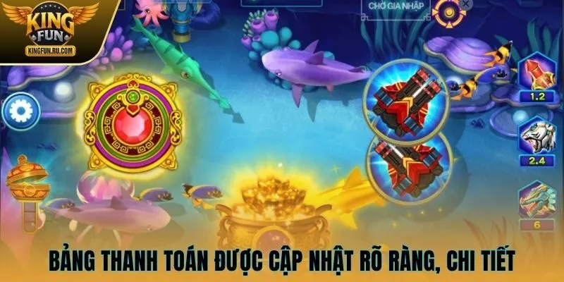 Bảng thanh toán chi tiết tại KINGFUN