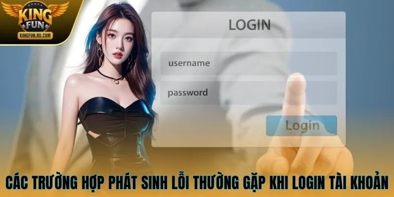 Các trường hợp phát sinh lỗi thường gặp khi login tài khoản