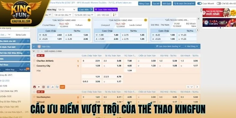 Khám phá các ưu điểm vượt trội của thể thao KINGFUN