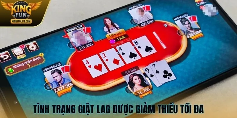 Tình trạng giật lag khi chơi game được giảm thiểu tối đa