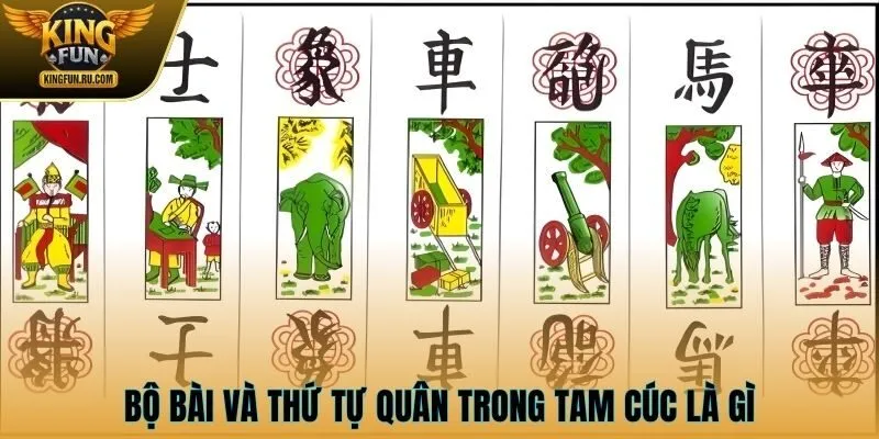 Bộ bài và thứ tự quân trong tam cúc